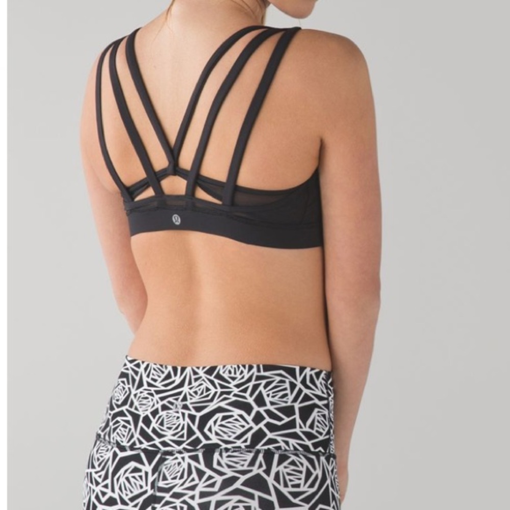 Lululemon Black Energy Bra Exhale Size 8 - Picture 4 of 11